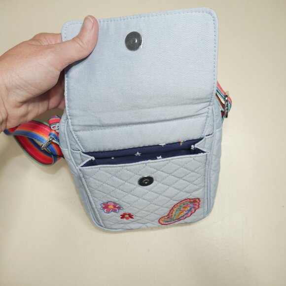 Vera Bradley Small Crossbody Love Is Love Rainbow Pride NWT - Picture 8 of 11